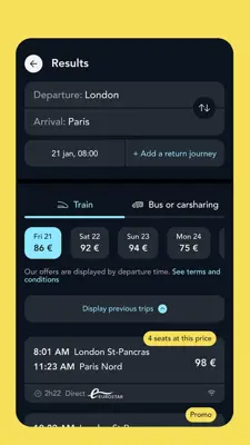 SNCF Connect android App screenshot 2